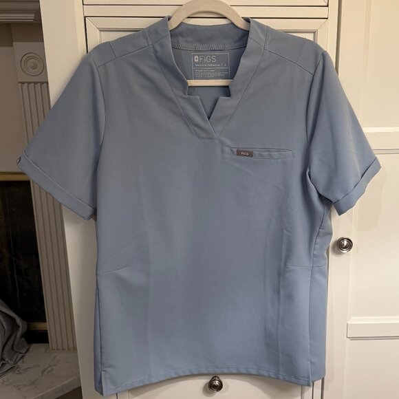 FIGS Set Dusty Blue Limited Edition -Zamora 2.0 Jogger MED/REG & Siaya Top LARGE - Picture 3 of 6